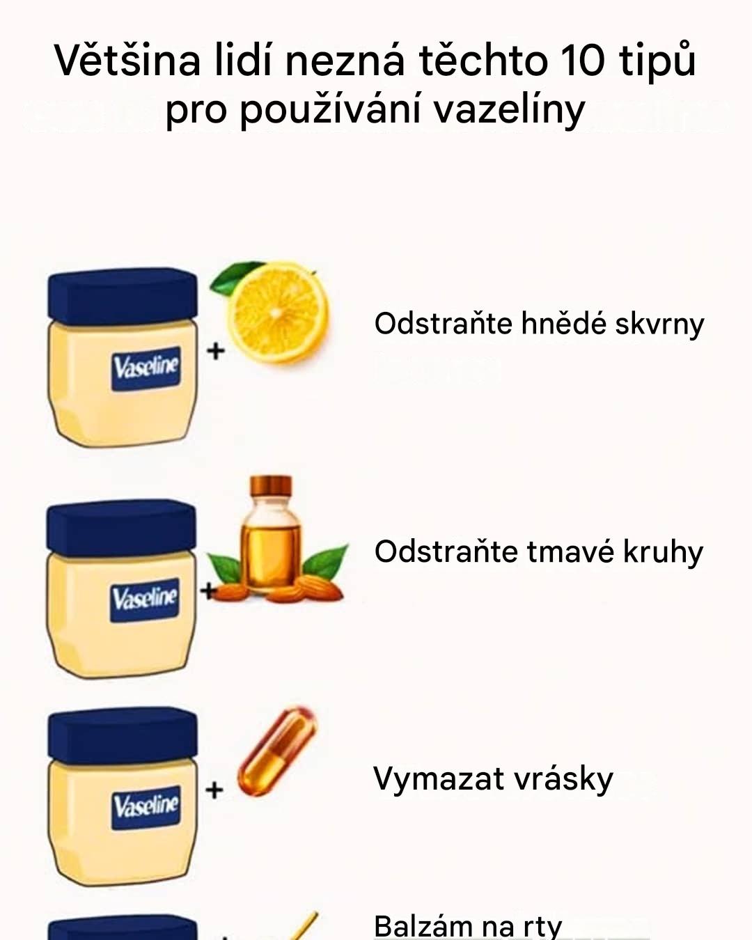 Objevte 10 nečekaných tipů, jak používat vazelínu jiným způsobem