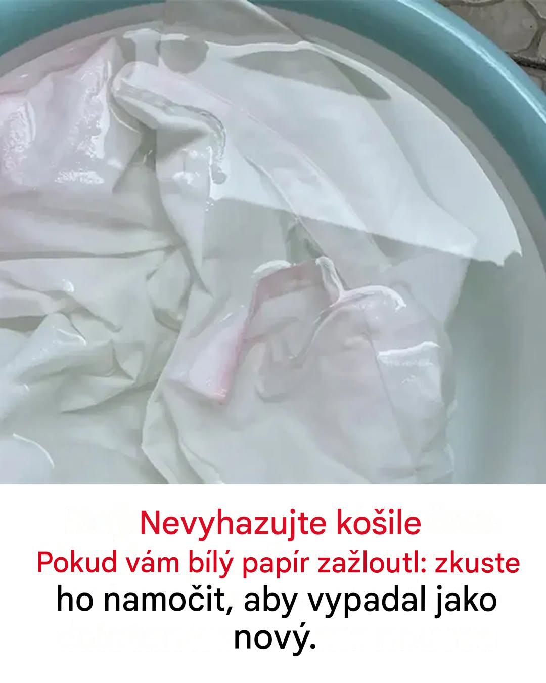Nevzdávejte to! Oživte své vybledlé bílé košile!