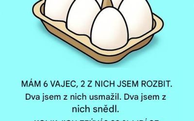 Virální hádanka s vejci, která zpochybňuje vaši logiku