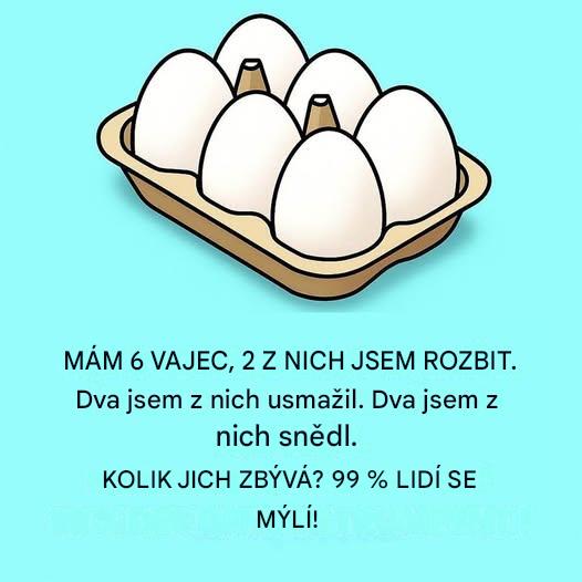 Virální hádanka s vejci, která zpochybňuje vaši logiku