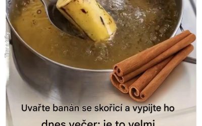 Užijte si banánovo-skořicový nálev: váš večerní rituál znovuobjevený