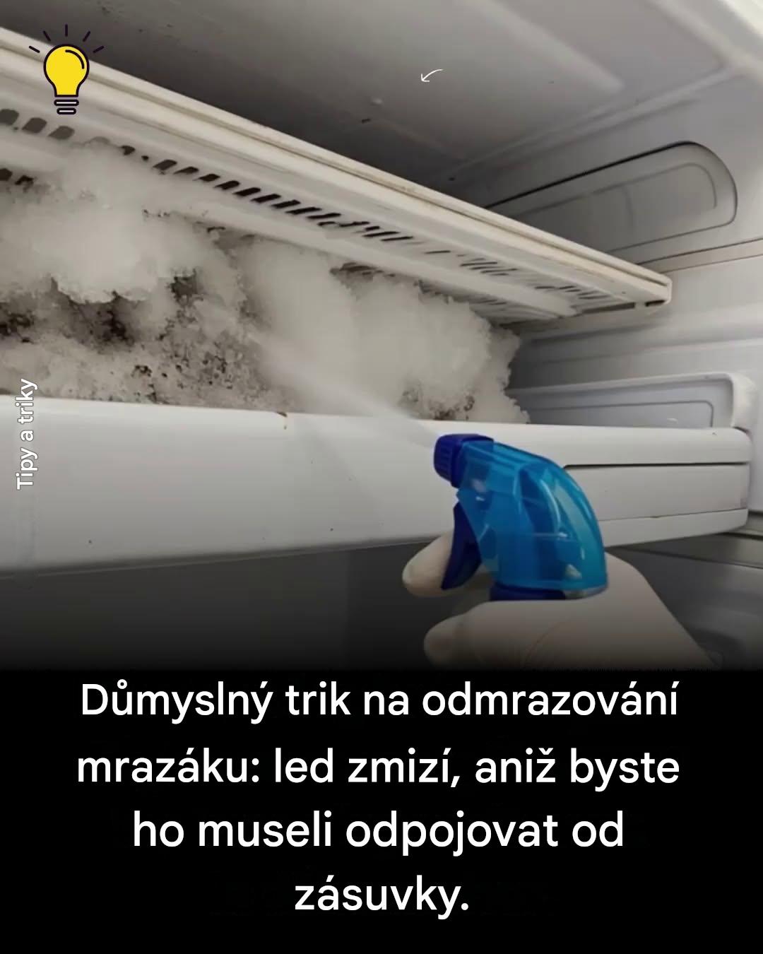 Odmrazte mrazák během okamžiku, aniž byste ho museli odpojovat od zásuvky!