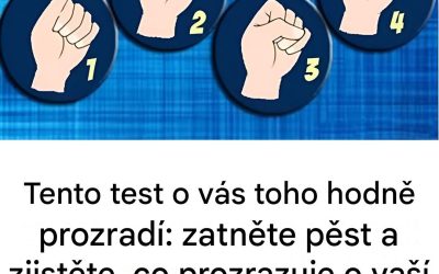 Co vaše sevřená pěst prozrazuje o vaší tajné osobnosti