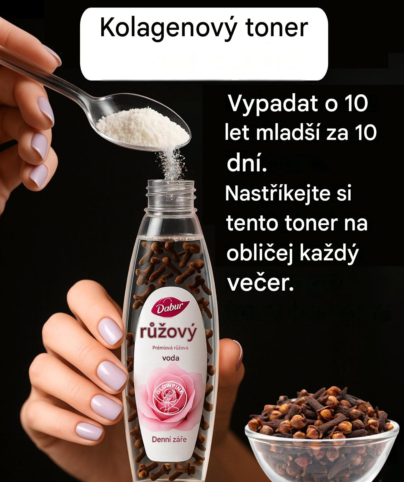 Přírodní tonikum s růžovou vodou, kurkumou a hřebíčkem: elixír pro revitalizaci a rozjasnění pleti