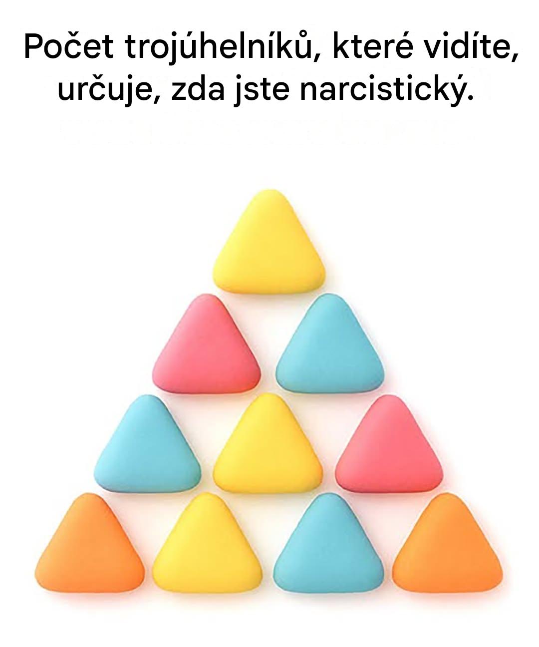 Počet trojúhelníků, které vnímáte, odhaluje váš stupeň narcismu.
