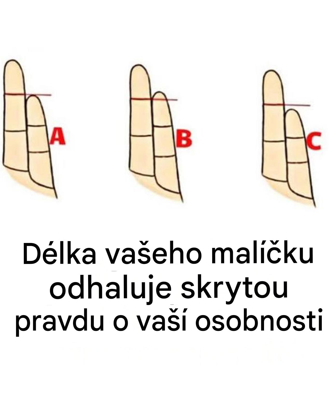Délka vašeho malíčku může odhalit netušené aspekty vaší osobnosti