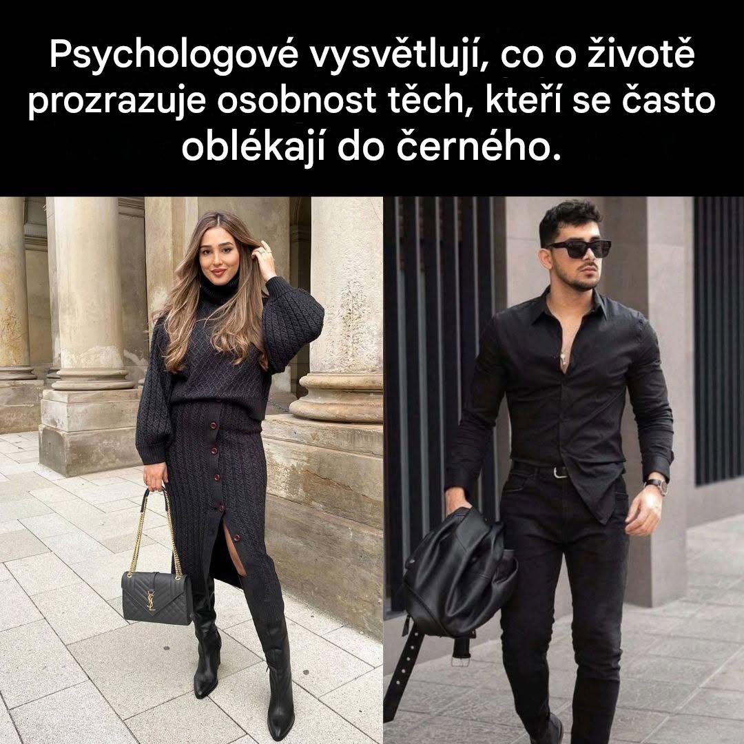 Psychologové vysvětlují osobnost těch, kteří často nosí černou