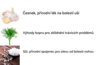 20 přírodních řešení pro úlevu od každodenních bolestí