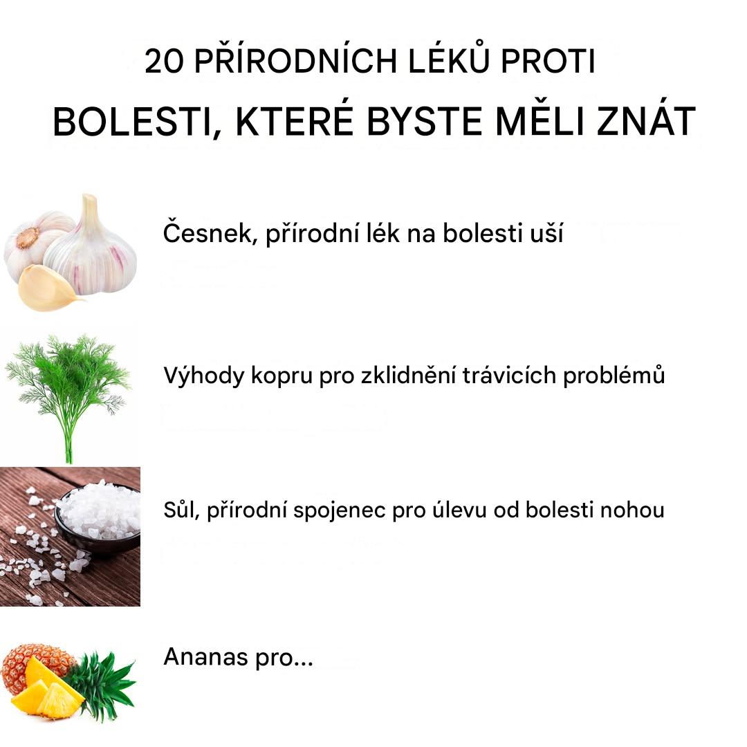 20 přírodních řešení pro úlevu od každodenních bolestí