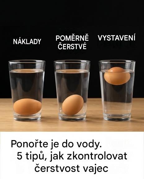 5 způsobů, jak zkontrolovat čerstvost vajec