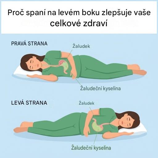Zde jsou výhody spaní na levé straně pro náš mozek, žaludek a glymfatický systém