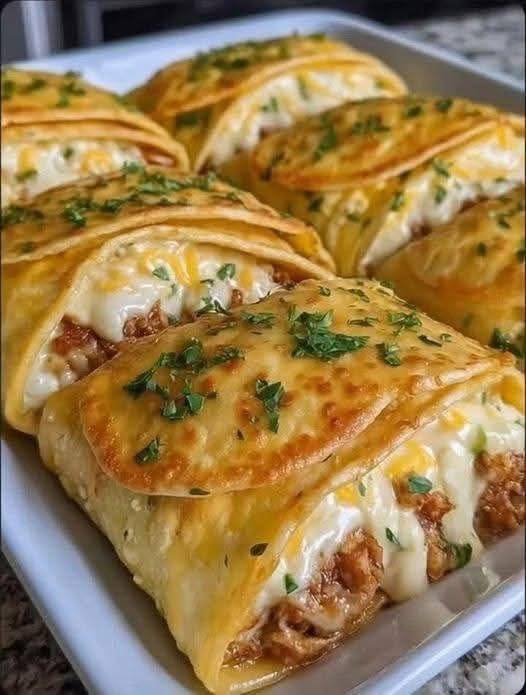 Recept na plněné sýrové kapesní tacos