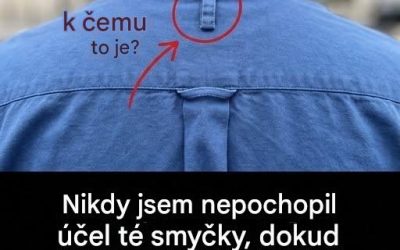 Proč mají košile s knoflíky vzadu poutka na pásek?