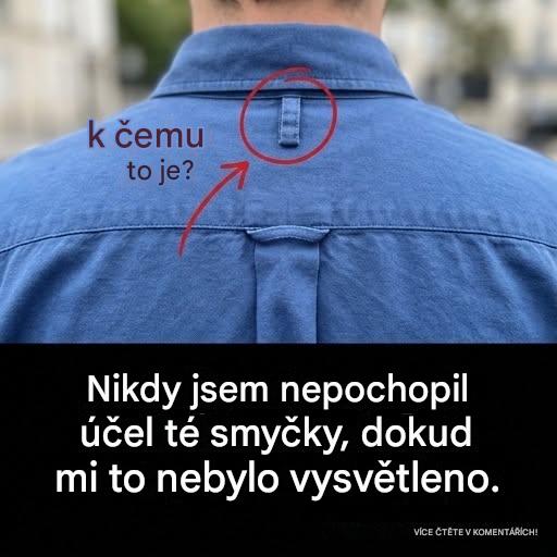 Proč mají košile s knoflíky vzadu poutka na pásek?