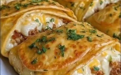 Recept na plněné sýrové kapesní tacos