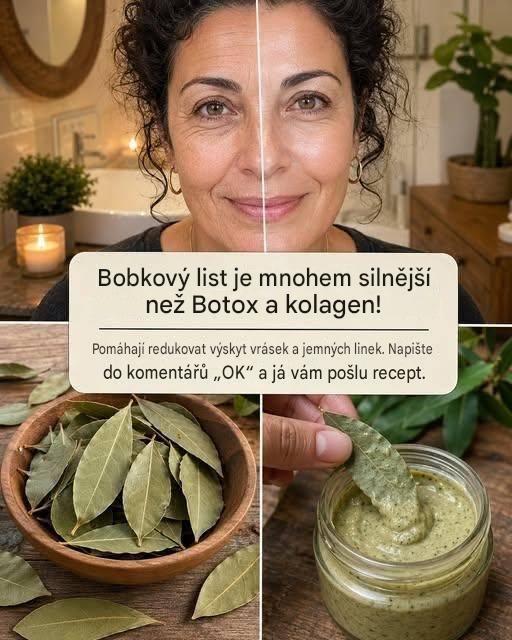 Bobkový list: přírodní tajemství pevnější a mladší pleti po padesátce?