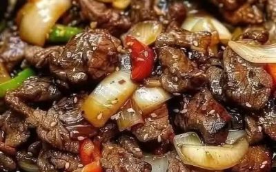 Čínský pepřový steak s cibulí