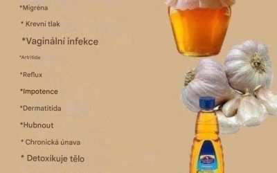 Česnek, med a ocet