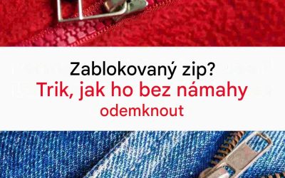 Důmyslná technika pro snadné odblokování zipu